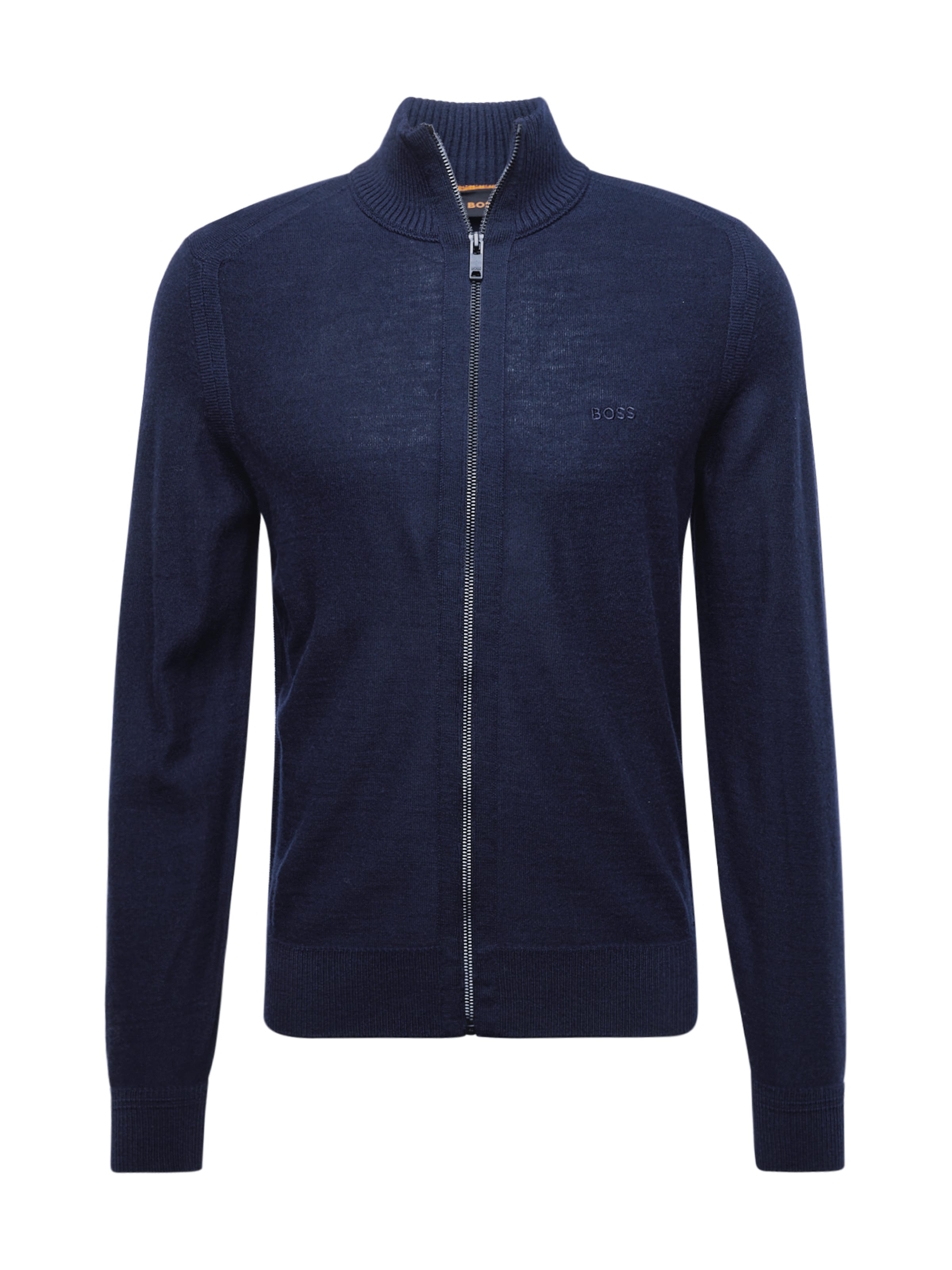 Geacă tricotată 'Avac' de la BOSS pe albastru: față