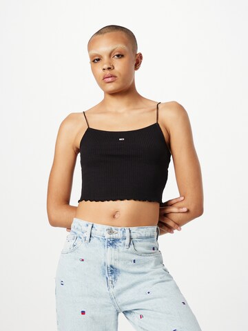 Tommy Jeans Top in Zwart: voorkant