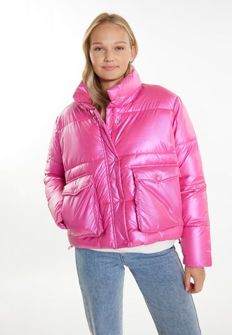 MYMO Χειμερινό μπουφάν σε ροζ: μπροστά