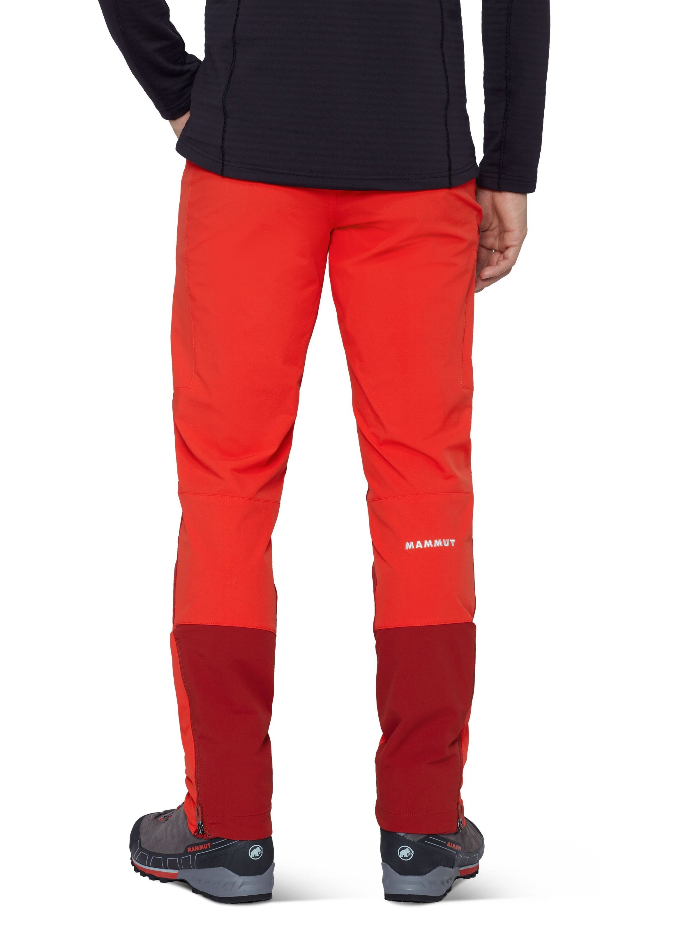 MAMMUT Regular Outdoor Pants in Red