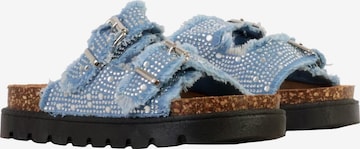 Super Mode Pantolette in Blau: Vorderseite