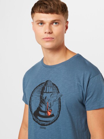 Derbe T-Shirt in Blau