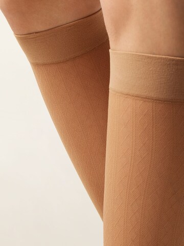 CALZEDONIA Socks in Beige