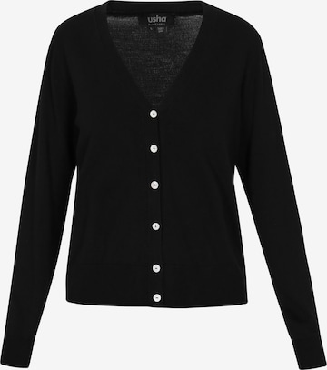 juoda usha BLACK LABEL Kardiganas 'Classic Look': priekis