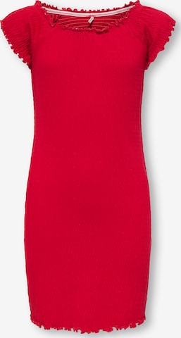 ONLY GIRLS Рокля 'KOGJOJO' в червено: отпред