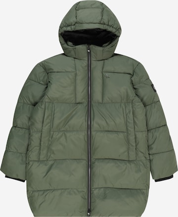 Calvin Klein Jeans Winterjas in Groen: voorkant