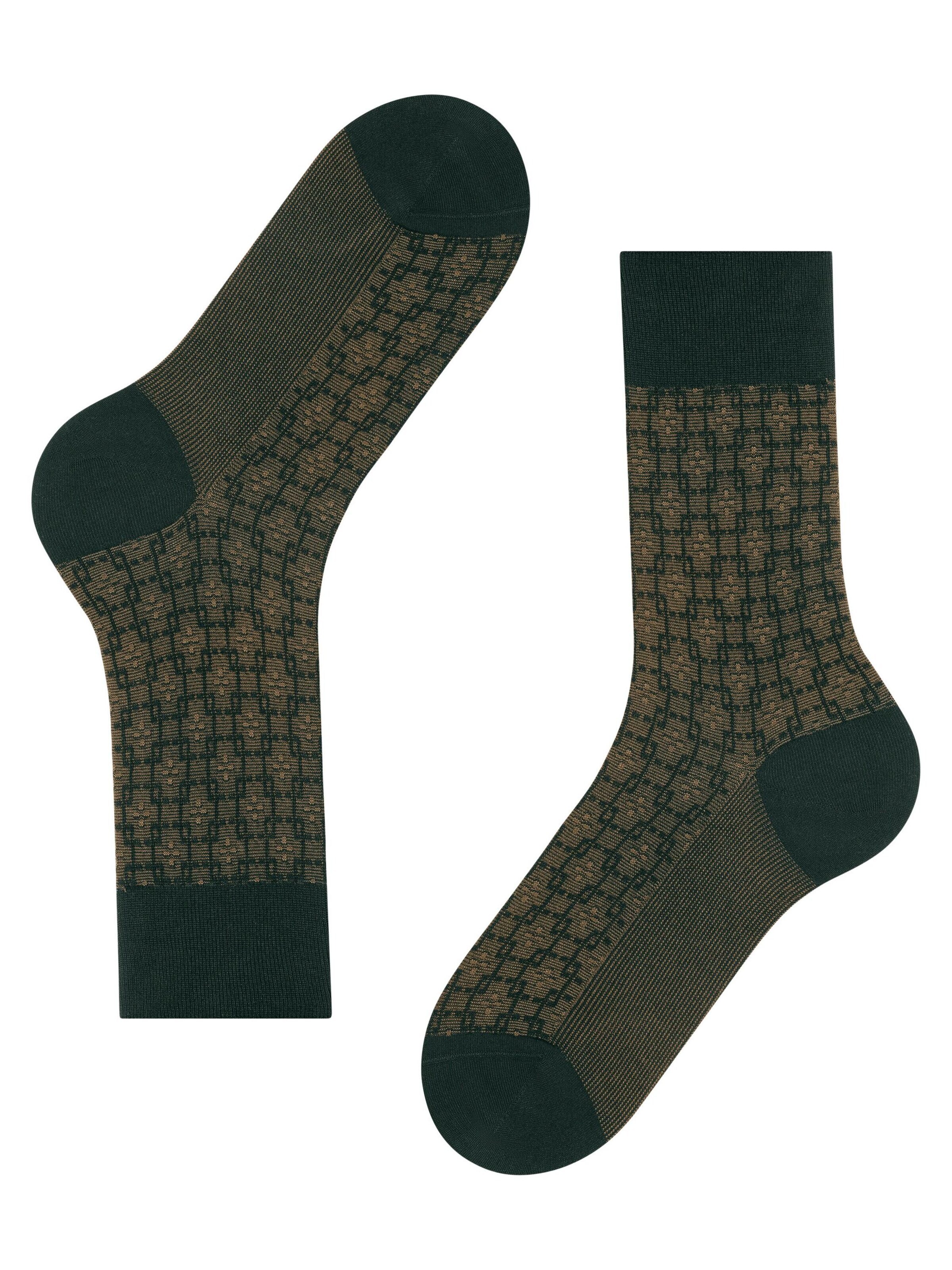 FALKE Socks 'Artwork Tie' in Green