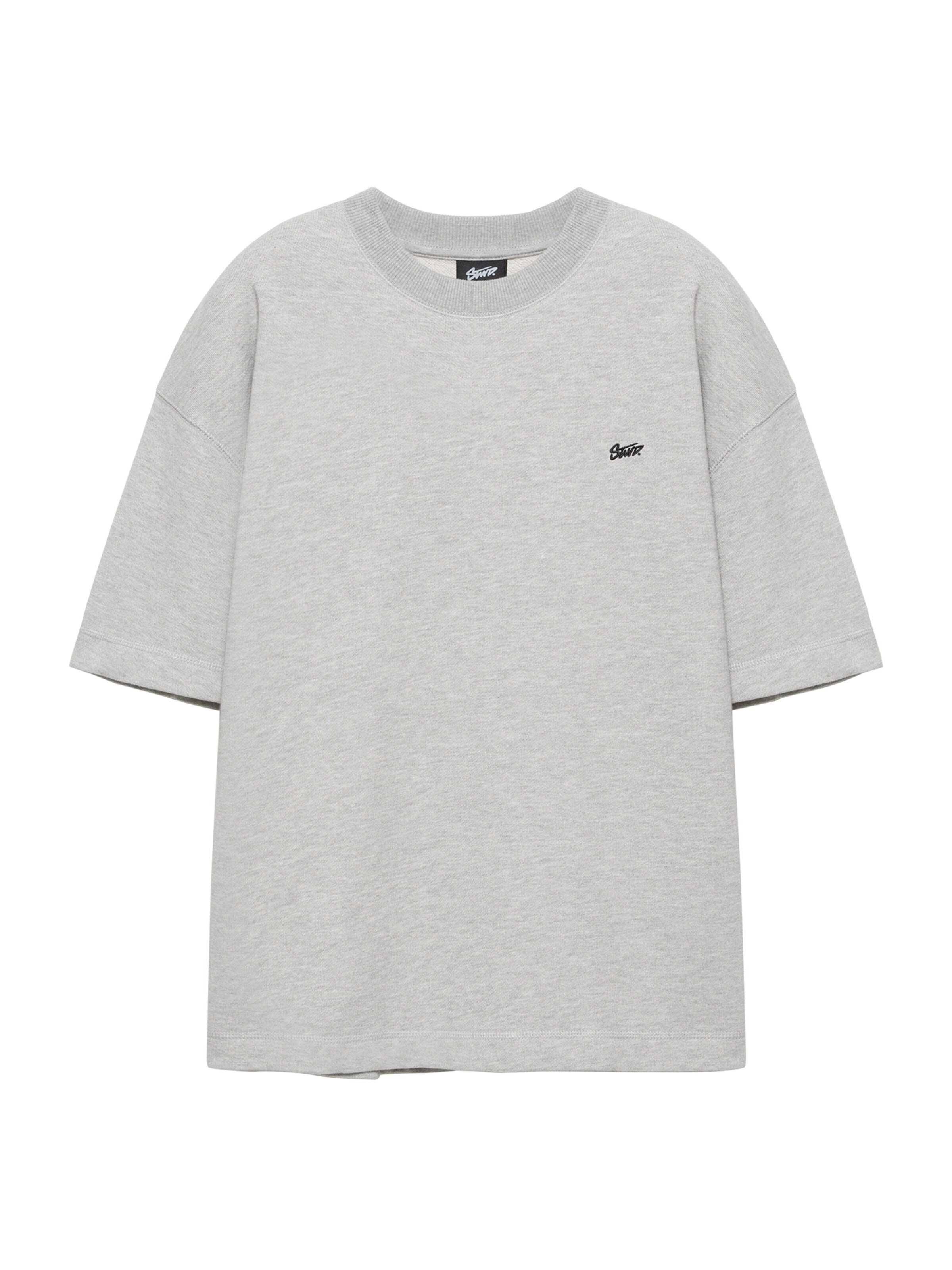 Pull&Bear Shirt 'STWD' in Grijs: voorkant