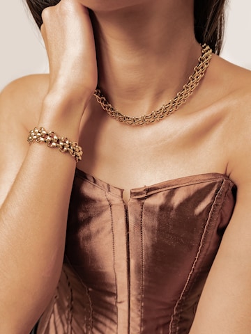 Hey Happiness Armband 'Interlocking' in Goud