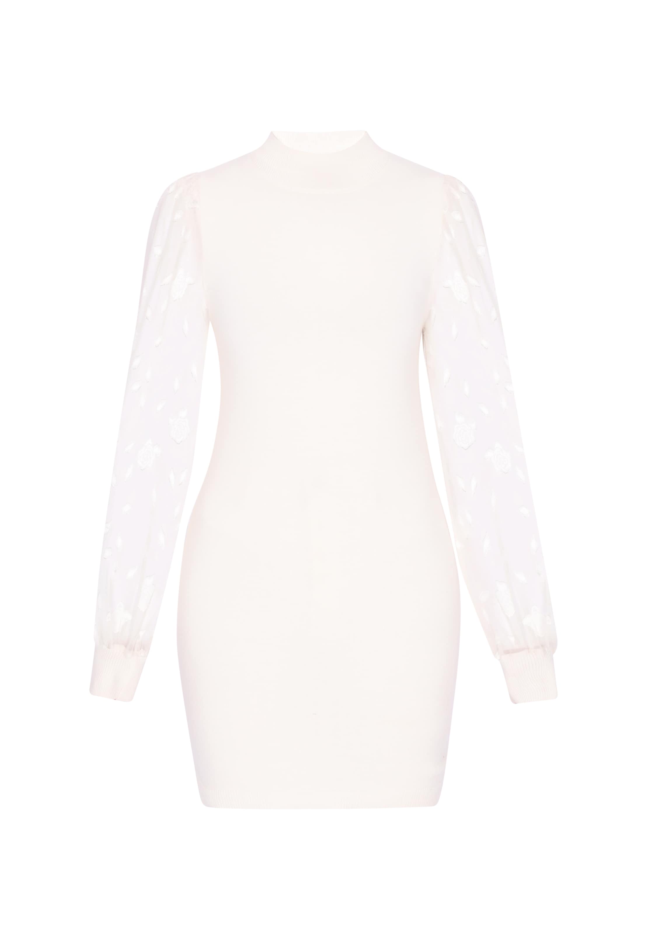 faina Jurk in Wit: voorkant