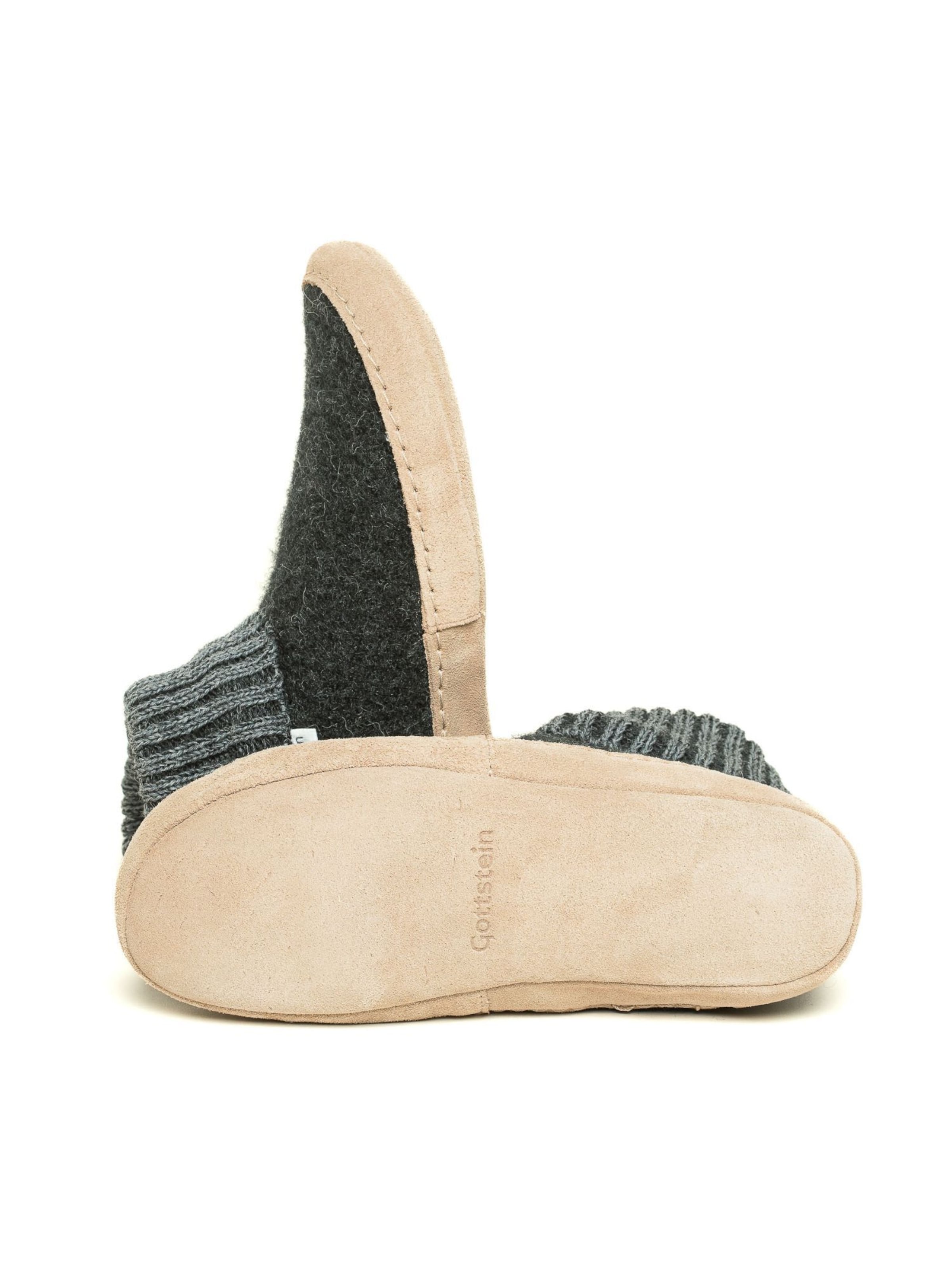 Gottstein Slippers 'Hüttenschuhe Dakota' in Grey