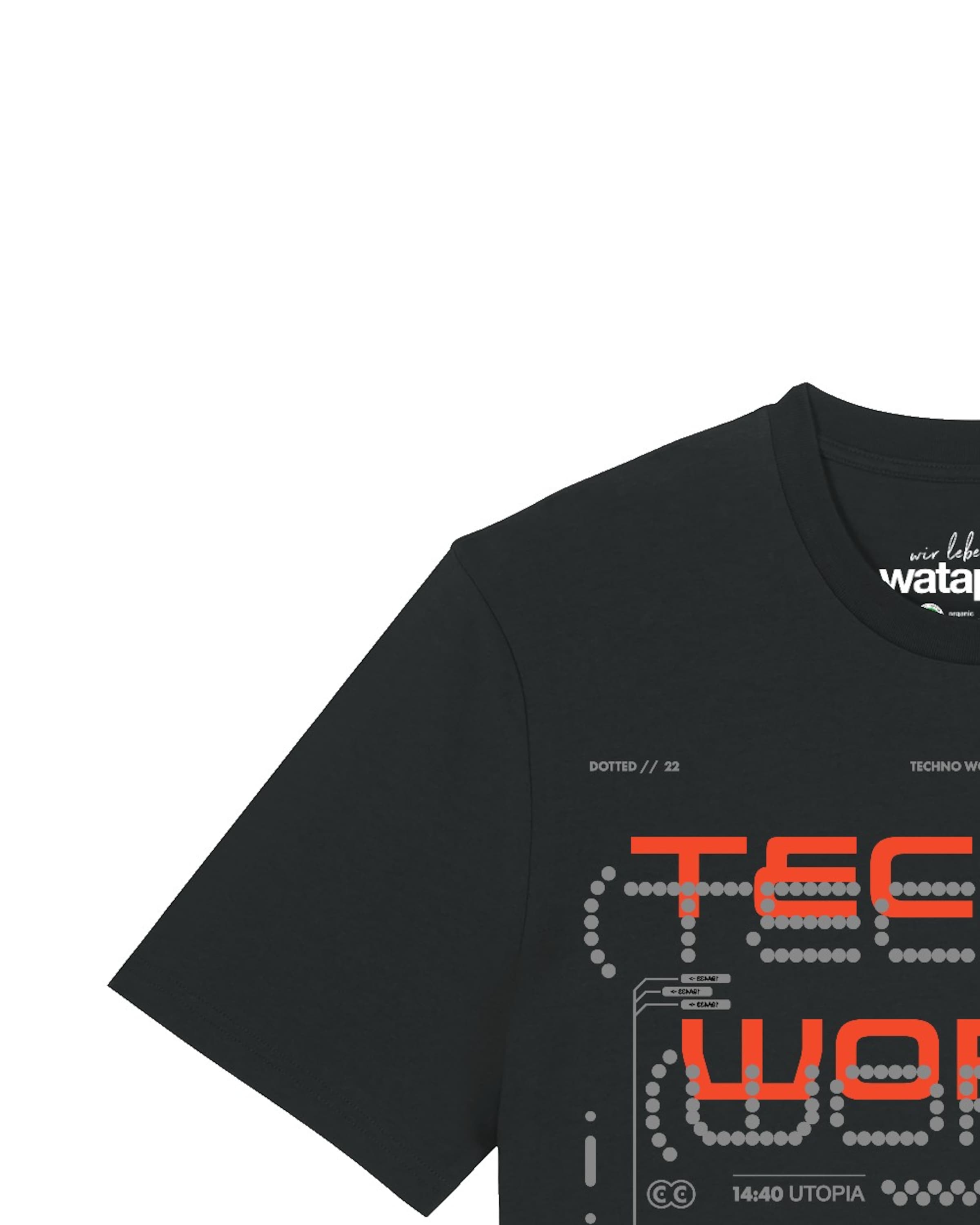 T-Shirt 'Technoworld' Watapparel en noir