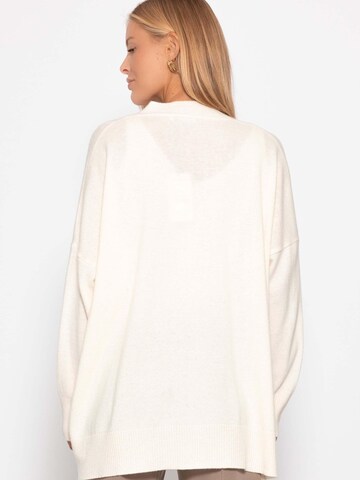 SASSYCLASSY Oversizestrickjacke‌‌‌‌ in Weiß