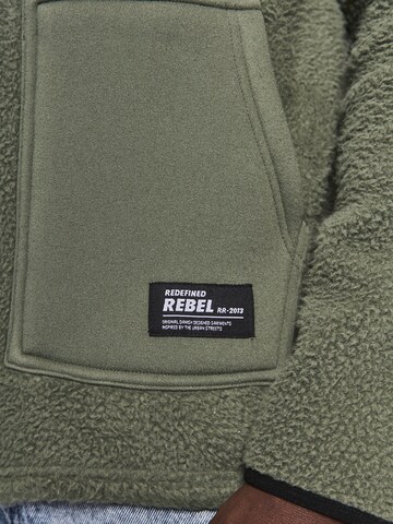 Redefined Rebel Fleece jas 'Elmer' in Groen