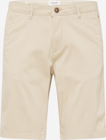 Regular Pantalon chino 'BOWIE' JACK & JONES en beige : devant