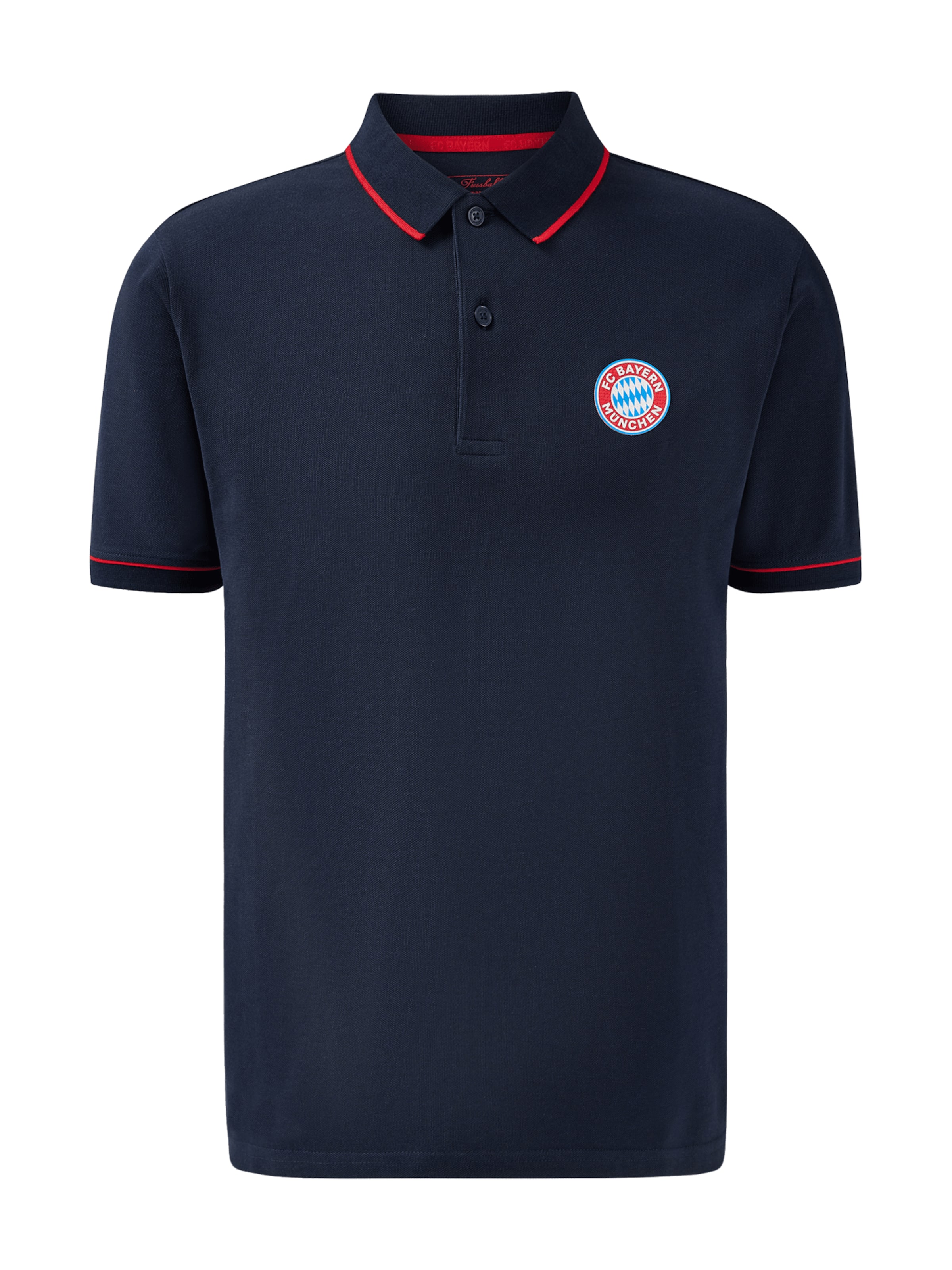 FC BAYERN MÜNCHEN Poloshirt Essentials in Blau: Vorderseite