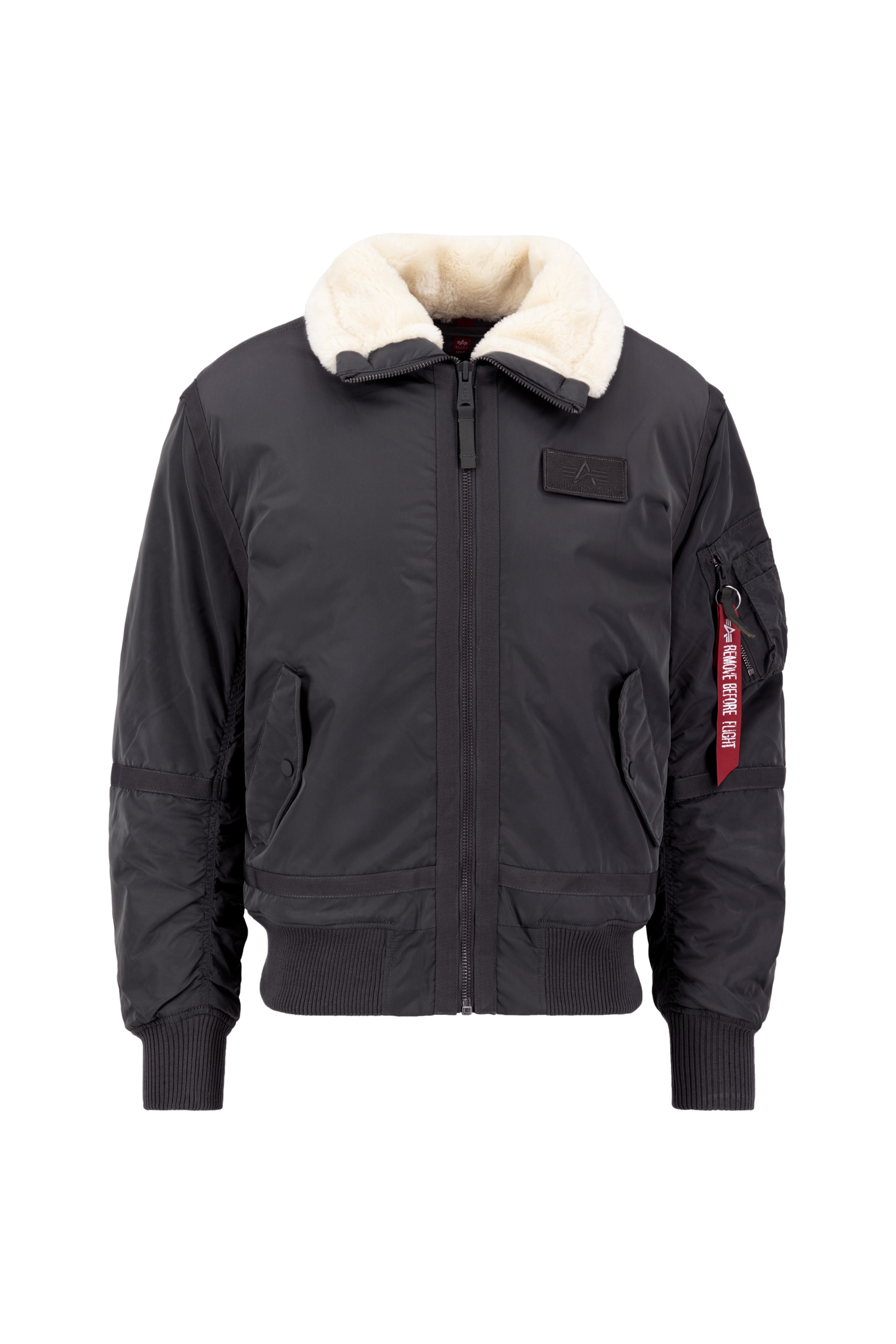 ALPHA INDUSTRIES Prechodná bunda - svetlobéžová / červená / čierna, Produkt