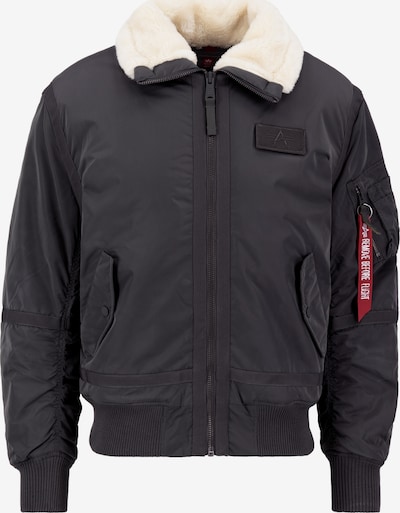 Demisezoninė striukė iš ALPHA INDUSTRIES, spalva – gelsvai pilka spalva / raudona / juoda, Prekių apžvalga