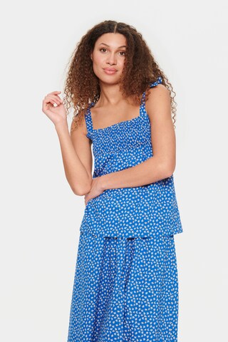 SAINT TROPEZ Top in Blauw: voorkant