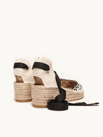 Alhamas Sandal 'Alpargata Cuña 5 cm' in Black