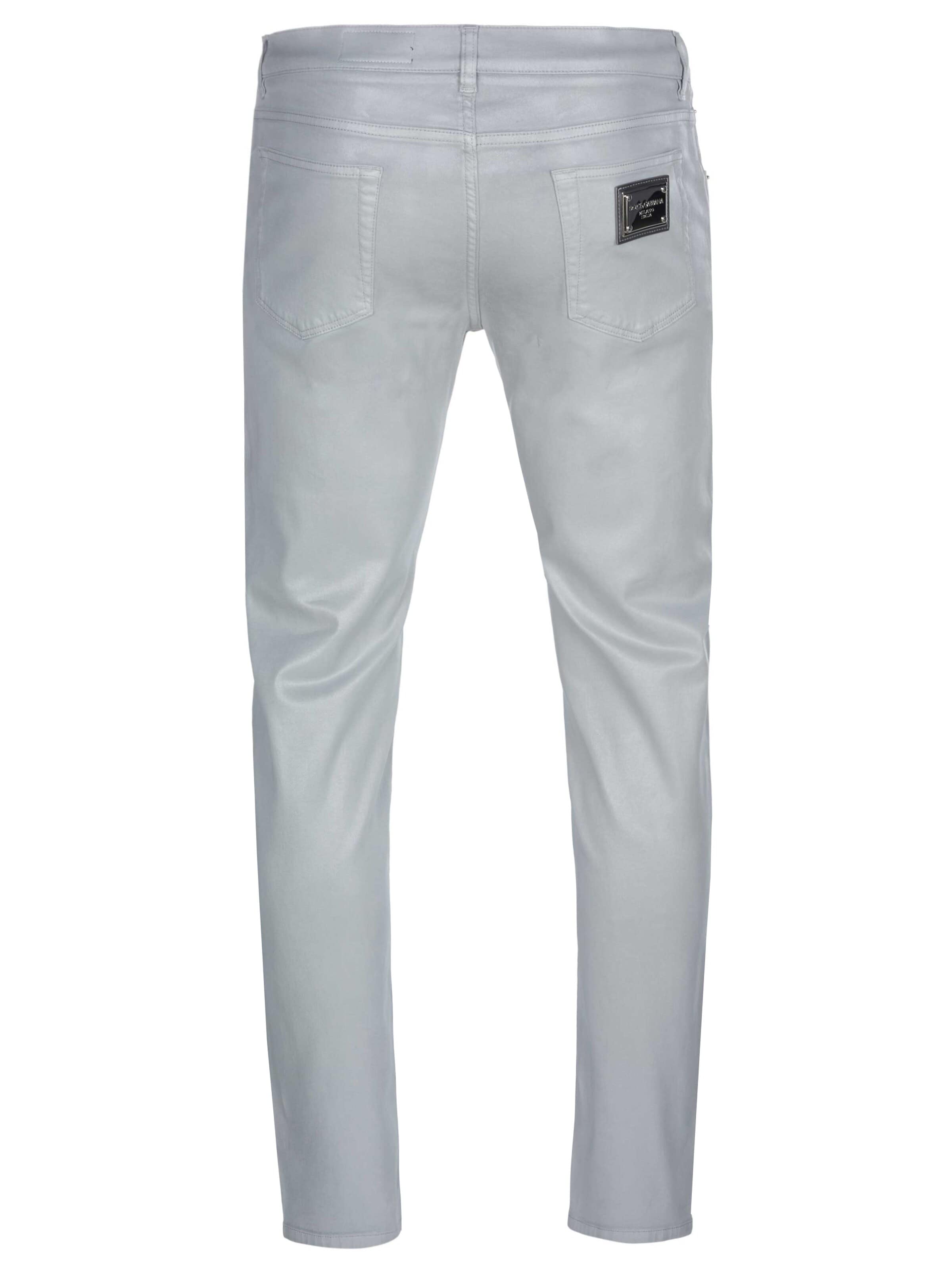 DOLCE & GABBANA Regular Hose 'Dolce & Gabbana Hose'‌‌‌ in Grau