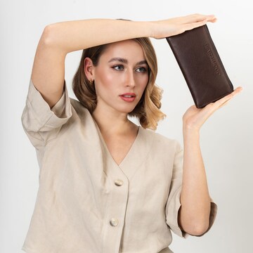 Farmhood Wallet in Brown: front