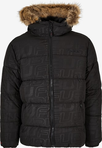 FUBU Winter Jacket 'Corporate' in Black: front
