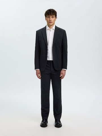 SELECTED Slim fit Suit Jacket 'SLMLOMAIR' in Black