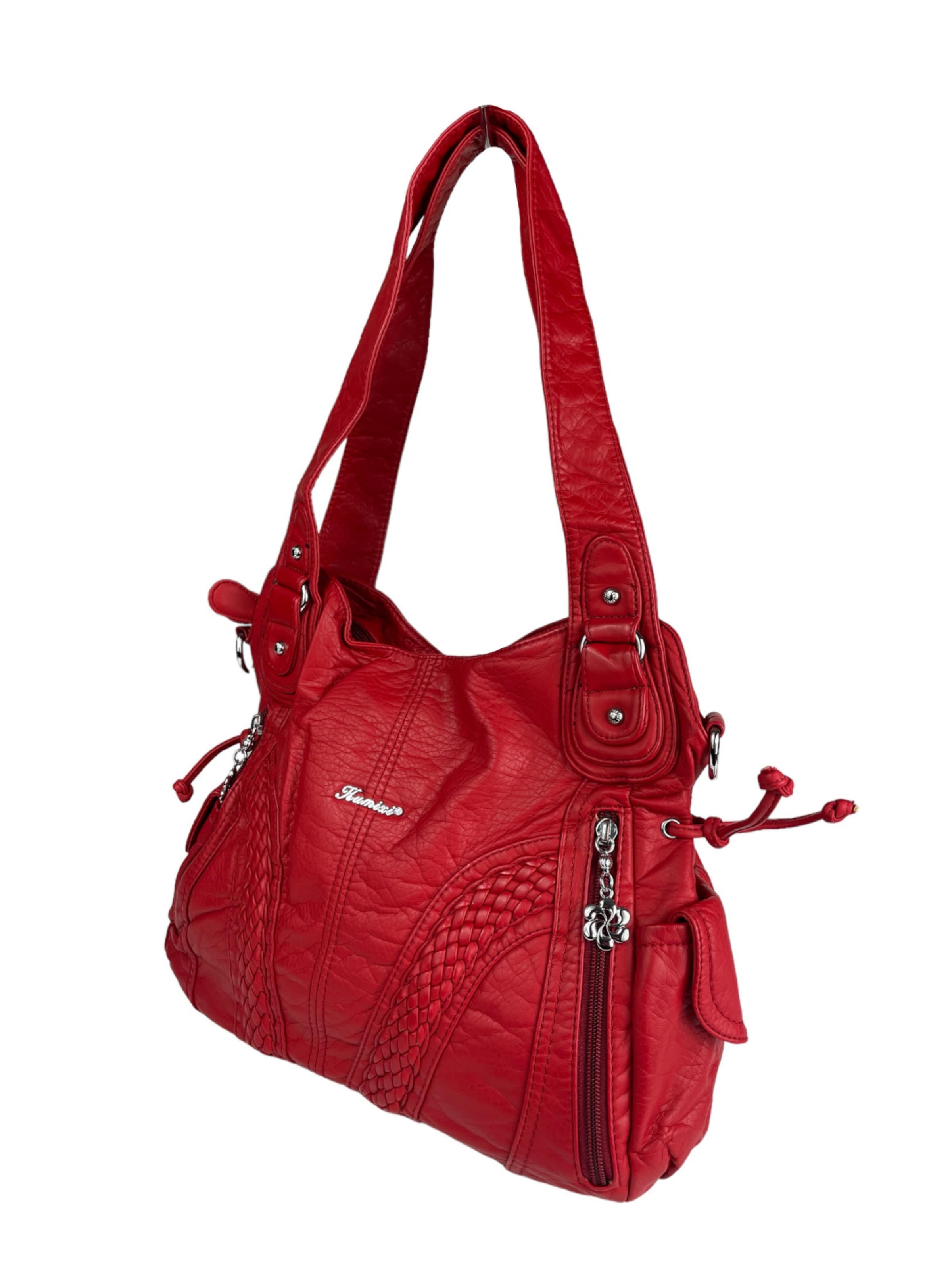 Borsa a mano di Kumixi in rosso