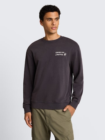 TOM TAILOR DENIM Sweatshirt in Grau: Vorderseite