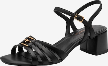 Sandales à lanières Tamaris en noir : devant