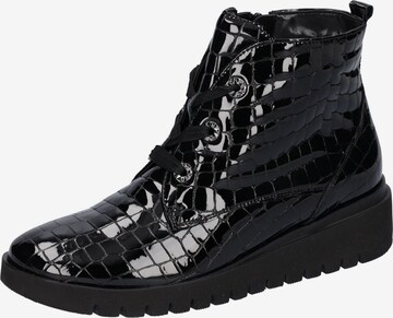 WALDLÄUFER High-Top Sneakers in Black: front