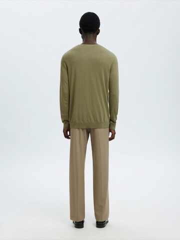 Coupe regular Pull-over 'SLHBERG' SELECTED en vert