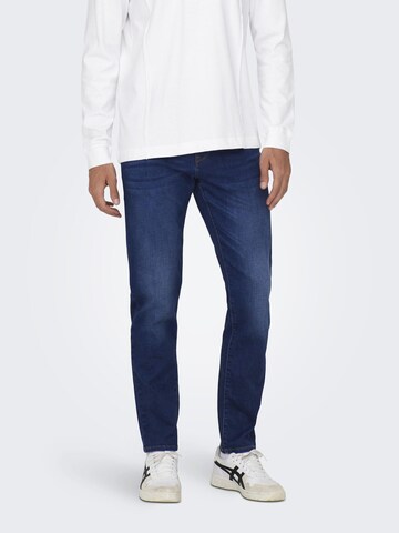 Only & Sons Regular Jeans in Blauw: voorkant