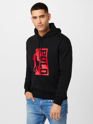 Sweat-shirt Polo Ralph Lauren en noir : devant