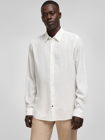 HECHTER PARIS Regular fit Zakelijk overhemd in Wit: voorkant