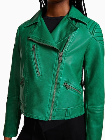 Veste mi-saison Bershka en vert