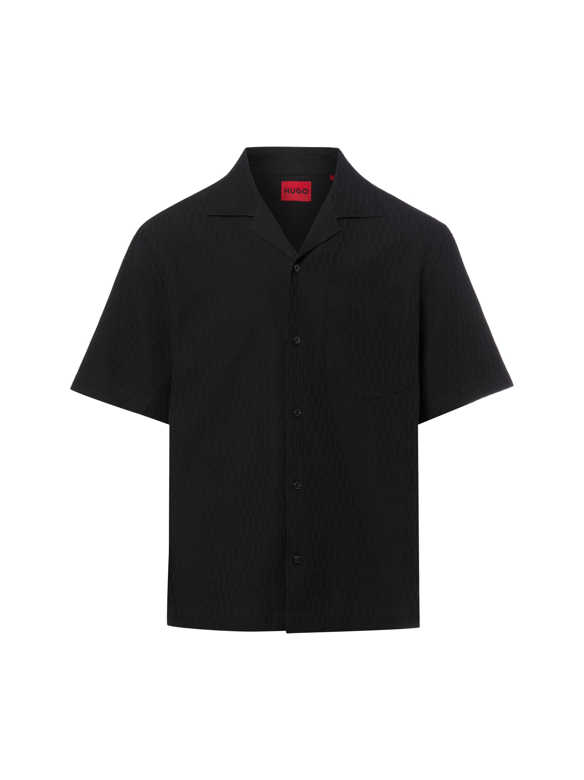 Coupe regular Chemise 'Exolino' HUGO en noir : devant