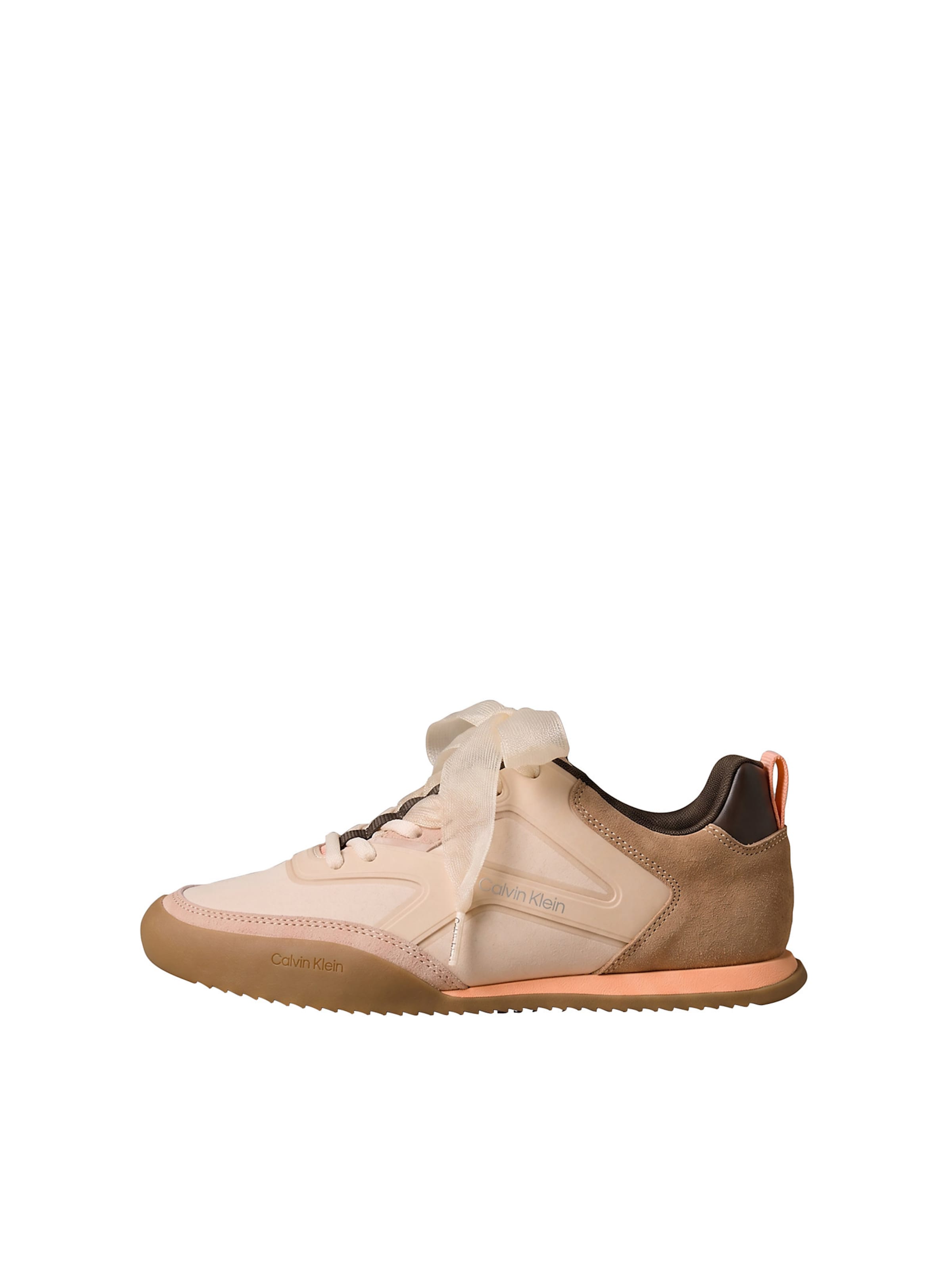 Baskets basses 'KAYLA' Calvin Klein en beige : devant