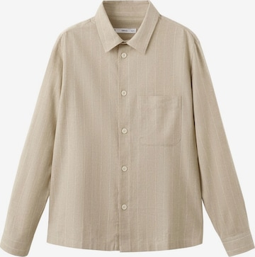 MANGO MAN Regular Fit Hemd 'Rainier' in Beige: Vorderseite