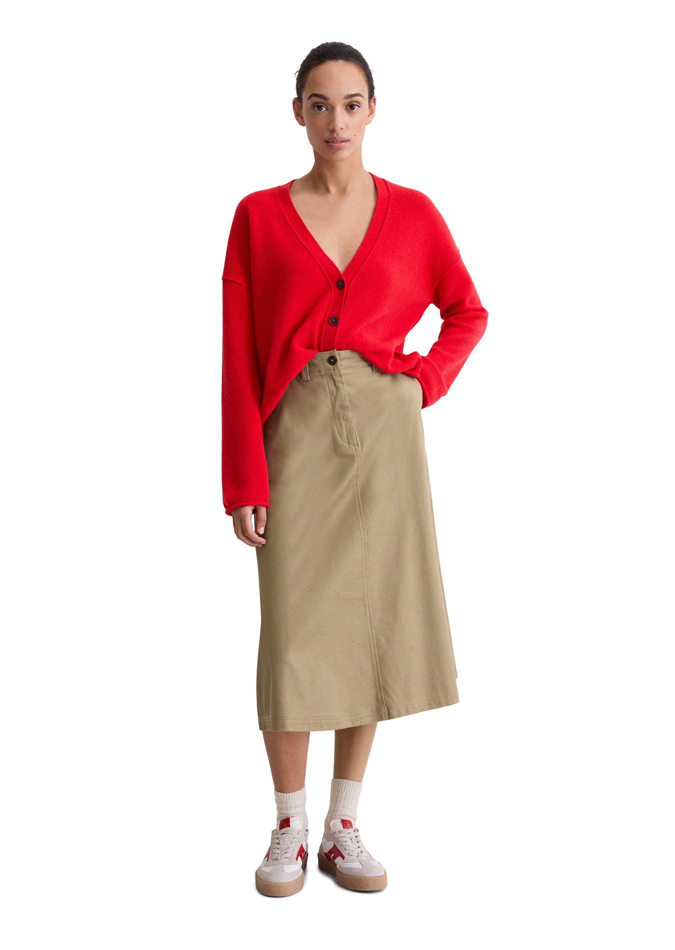 Marc O'Polo Knit cardigan in Red