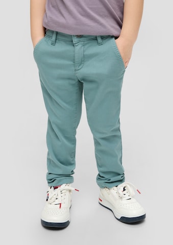 s.Oliver Slim fit Trousers in Green: front