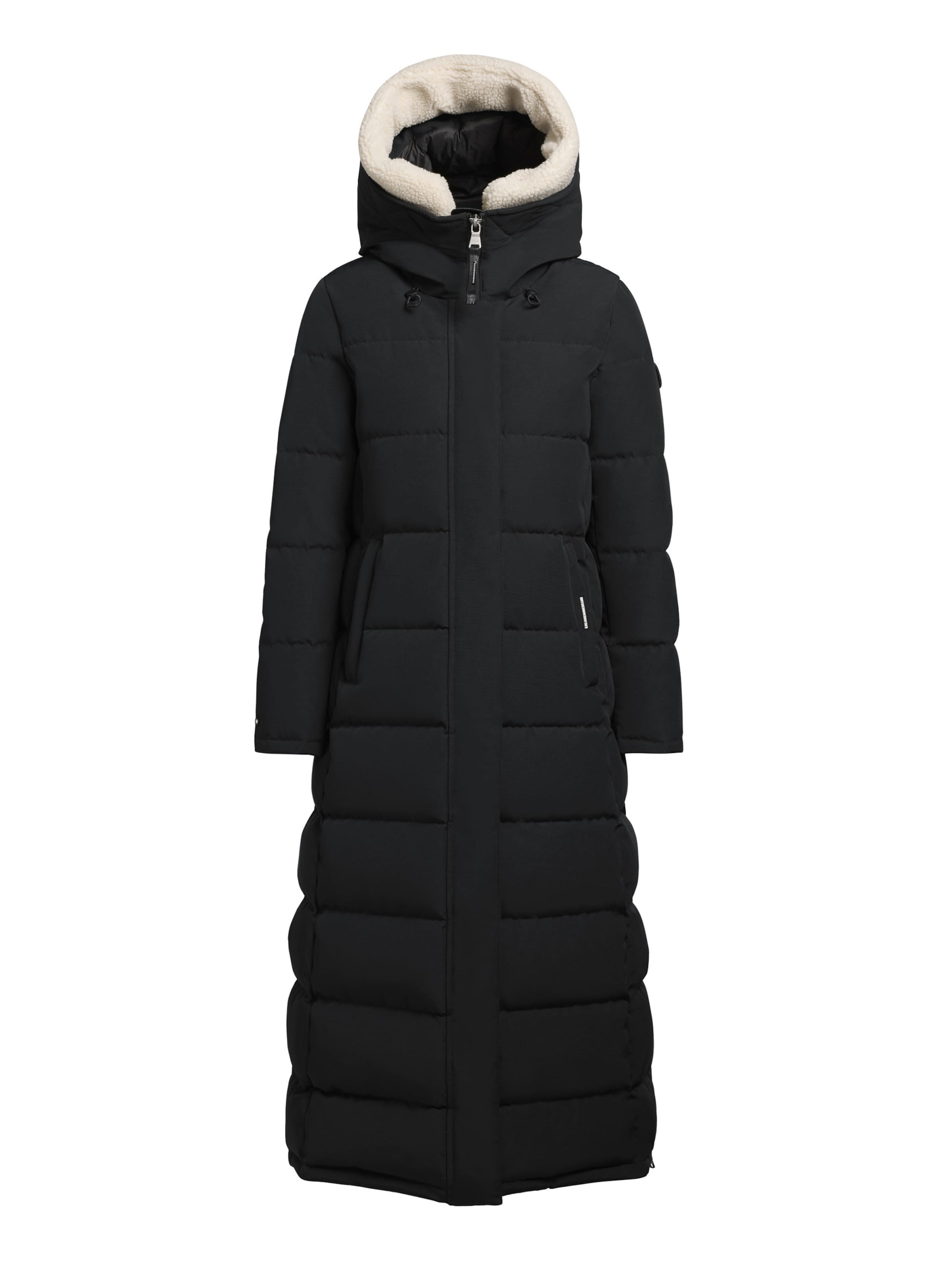 Cappotto invernale ' CLARESSE TEDDY ' di khujo in nero: frontale