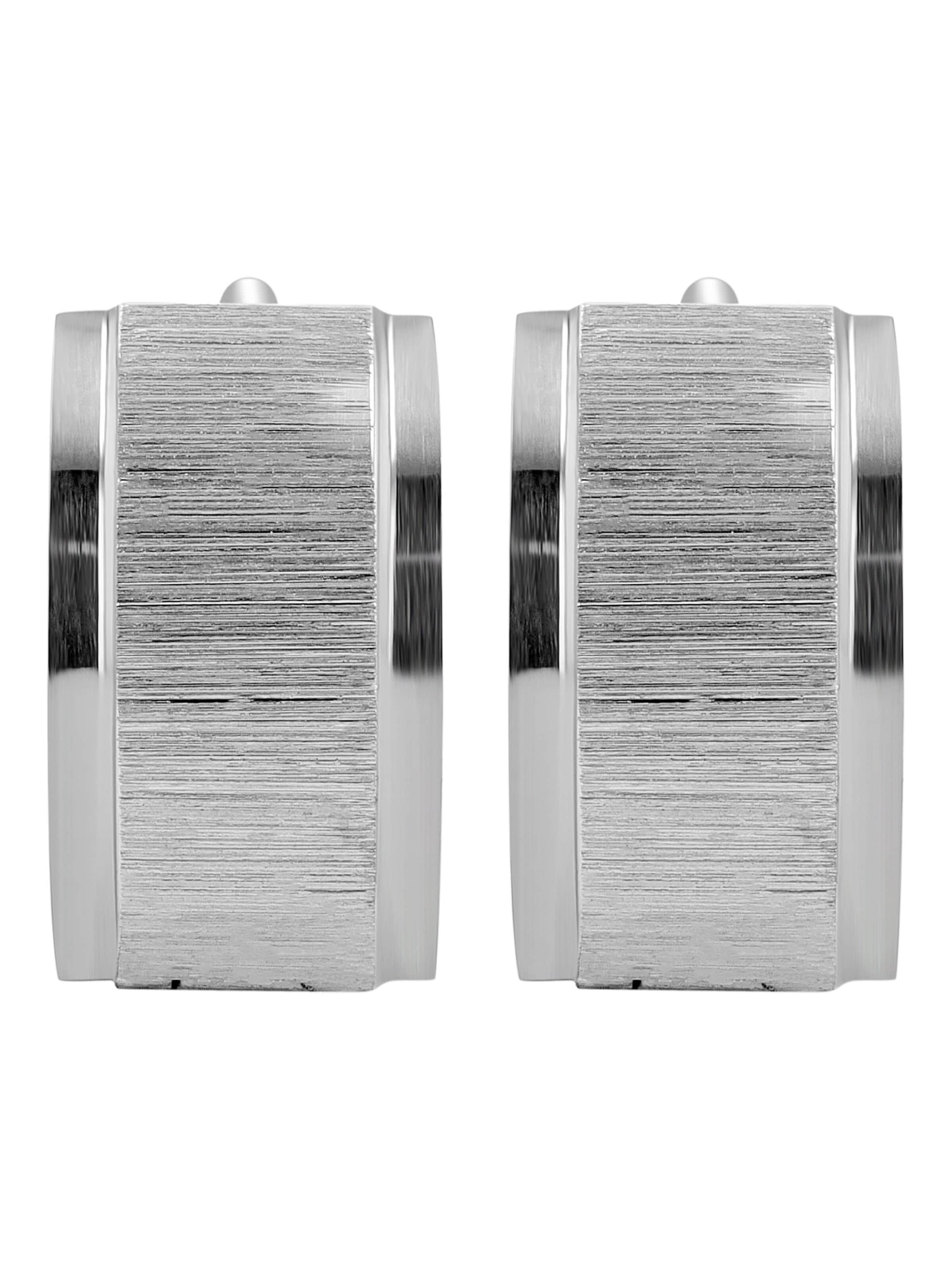 Akzent Earrings 'Mattheo, langlebig' in Silver: front