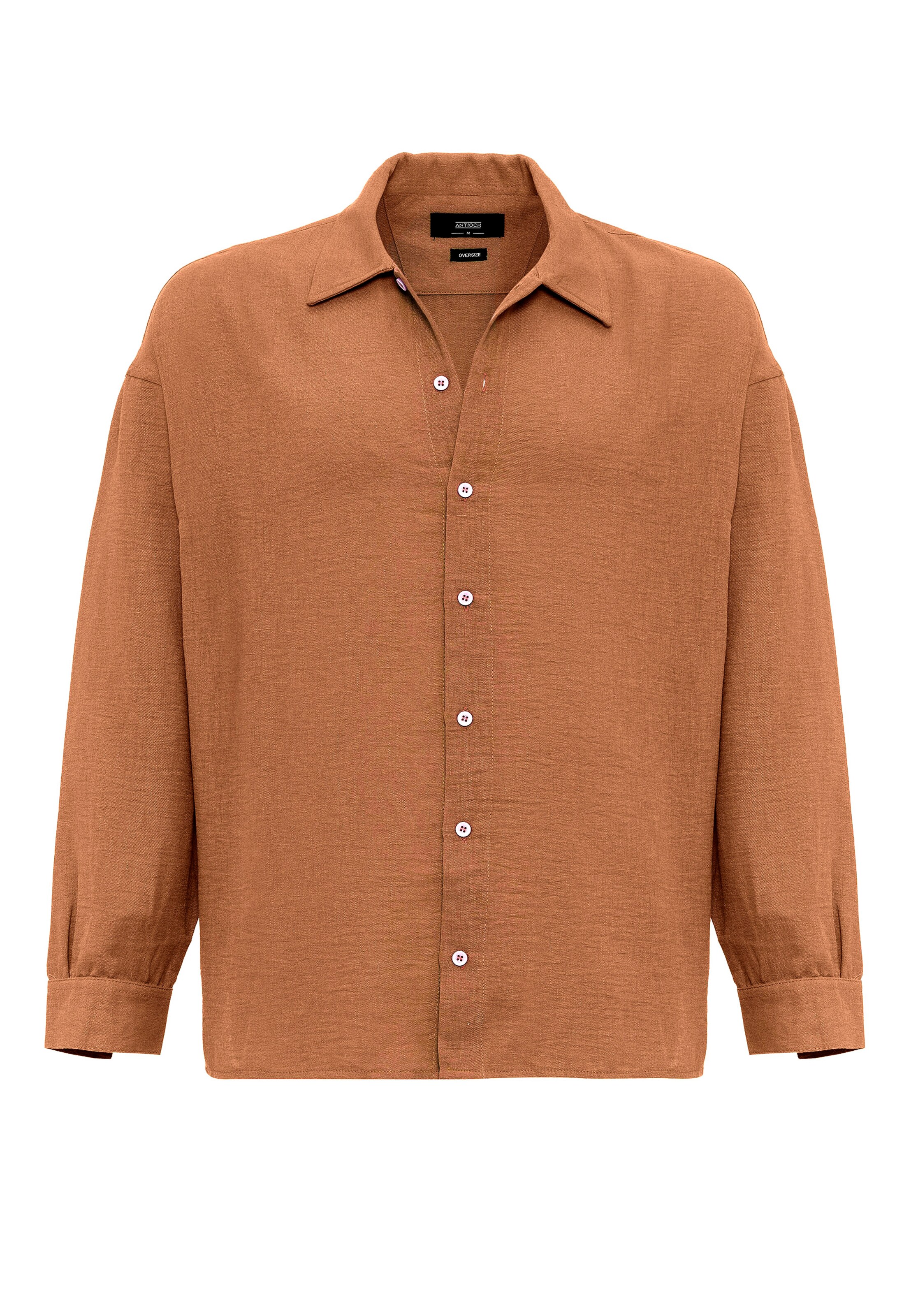 Antioch - Regular Fit Camisa em castanho: frente