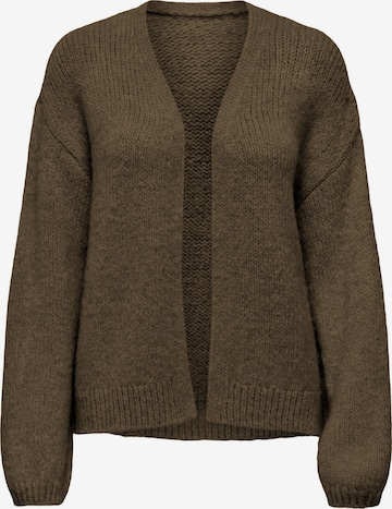 JDY Knit Cardigan 'JDYDinea' in Brown: front