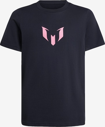 ADIDAS PERFORMANCE - Camiseta funcional 'Messi Name & Number' en negro: frente