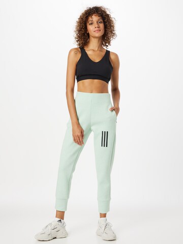 ADIDAS SPORTSWEAR Slimfit Športne hlače 'Mission Victory -Fit High-Waist' | zelena barva