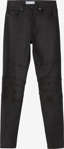 Bershka Skinny Jeans in Black: front