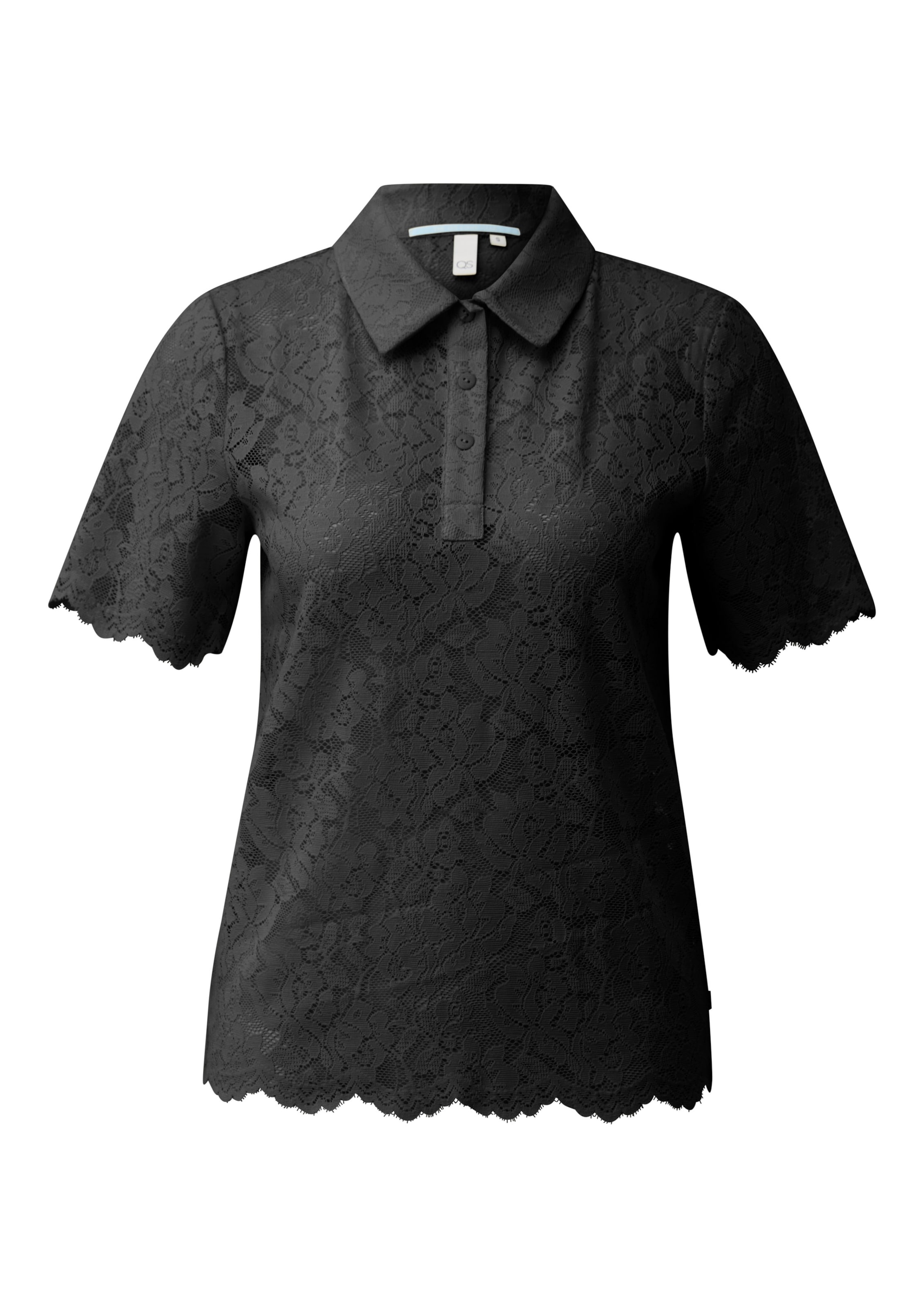 QS T-Shirt in Schwarz: Vorderseite